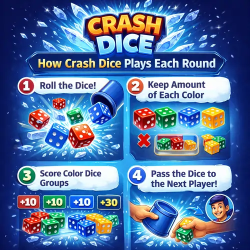 How Crash Dice Plays Each Round